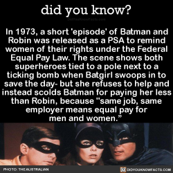 did-you-kno:  In 1973, a short ‘episode’ of Batman and Robin