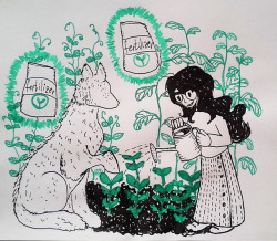 thekettleguy:  Jade&Bec gardening for @aeritus for the @homestuckday-giftexchange!