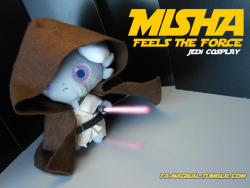 fa-magikal:  Misha loves Star Wars so I made a Jedi costume inspired