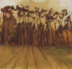 zinaida-serebriakova: Autumn Landscape, 1909, Zinaida Serebriakova