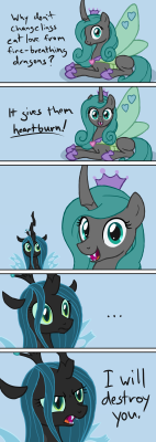 heartcall-loves-you: Alternate universe Chrysalis from official