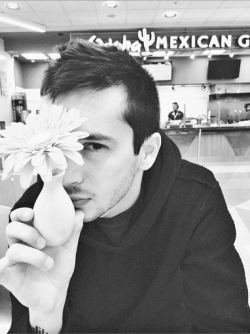 twenyonepilots:  in an airport. headed for Mexico. flower. |-/