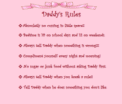 poutykittenbaby:  my rules that my daddy gave me!!yes i am aware
