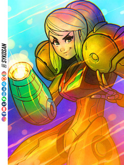 sykosan:Fan art of Samus Aran from Metroid :)Dowload original
