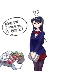 magicstraw:Komi-san Has Trouble Saying No To Food