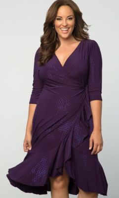 beautiful-real-women:  Whimsy Wrap Dress - Sugar Plum Sparkle