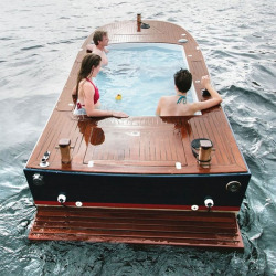 awesomeshityoucanbuy:Electric Hot Tub BoatHot tub boats are all