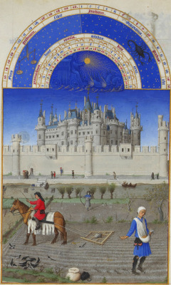 mediumaevum: Limbourg Brothers: ‘October’, in: Très Riches