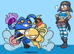 shenanimation:  Commission: Team Aqua Grunt and her quarreling