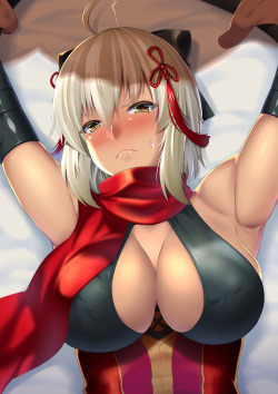 butter-t: Okita Alter is done. I haven’t draw bukkake (money