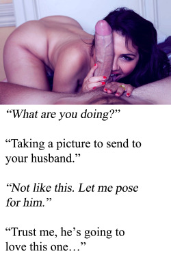 hotwifescuck:  cuckmeme:  If you like Cuckold images.. follow