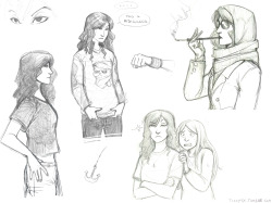 ticcytx:  A set of Carmilla doodles I did in these days while