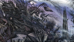 70sscifiart:  “Ian Miller is a fantasy illustrator and
