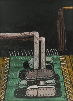 thunderstruck9:Philip Guston (American, 1913-1980), Green Rug,