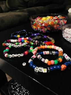 Can’t sleep. Might as well catch up on making Kandi. Who