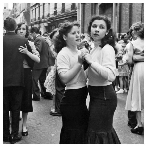 Robert Doisneau, Fête du 14 juillet dans la rue, Paris 1956