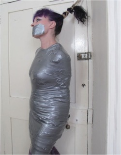 tapebound: Unbelievable way to keep her from moving #tapegag