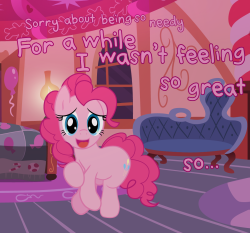 thepinkling:  I feel a lot better now ~ <3  owo