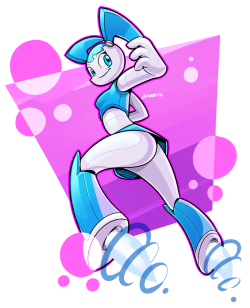 grimphantom2:  luxarts:  I drew robo waifu today.  Dat Jenny!