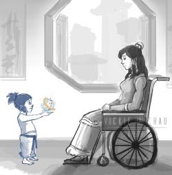 zhevickmeister:  “Let’s bend again soon, ok Korra?" 