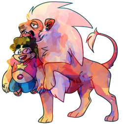 22mg:  more lion. aND STEVEN!!!!!!!!!!!!!!! the theme song popped