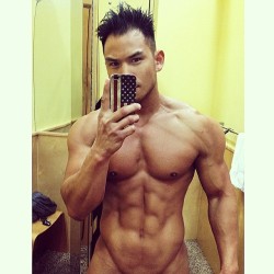 asianmilkman:  Wish he took the pic a bit lower! Ultra hot! #fetish