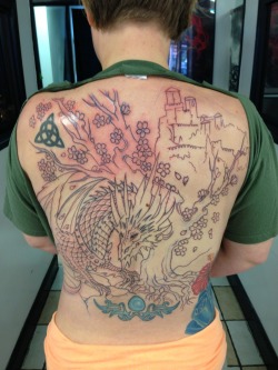 She got her outline finished today.