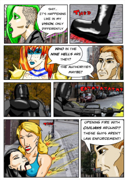 Kate Five vs Symbiote comic Page 177  Uh oh.. It’s Ohmega!Tried