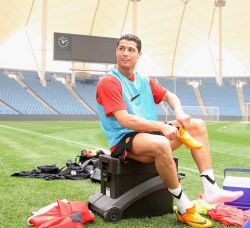 maleathletessocks:  Football. Christiano Ronaldo.