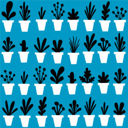 benjavens:  Plant Pot Repeat Pattern 