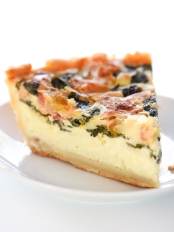 foodffs:  Deep-Dish Spinach, Leek and Bacon QuicheReally nice