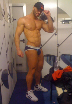 swimgymjock:  The himbo uniform is simple - hat, slutty underwear,