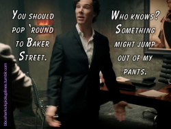 â€œYou should pop â€˜round to Baker Street. Who knows?