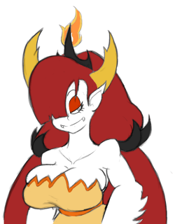 parasitesofrapture: Hekapoo-Flats Did Lad actually COLOR SOMETHING!? 