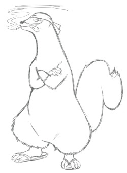 A hard-working weasel!