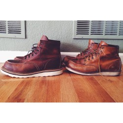 coloradopeaches:  2 year old #redwing 875s & a new pair of