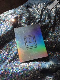 humanemoji:my cool little brother is selling these holographic