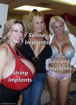 fireheart1990:  beshinerealboobs:Beshine  with the world biggest  boobs!  Check out her brand new videos! I wish string implants weren’t made illegal.