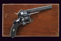 peashooter85:  A rare cased 21 shot folding trigger revolver,