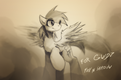 Dashie sketch commission for Gwidzimon