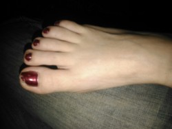 Who wants to buy my wife a pedicure. Use donate button on my