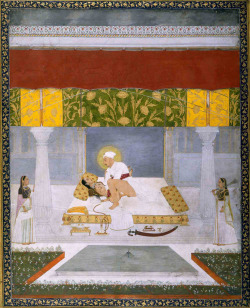 niramish:  The Mughal Emperor Muhammad Shah ‘Rangila’ painted