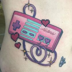 tattoosnob:  Nintendo Love by @nikkirex in San Diego, California.