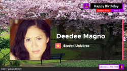 yahoo201027:April 2: Happy 41st Birthday to Actress Deedee Magno,