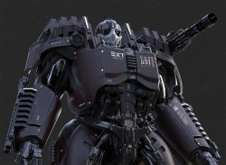 rhubarbes:  ArtStation - EXOSKELETON HEAVY ELITE, by Christophe