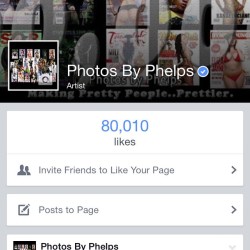 Holy moley!!!!! 80,000 likes on the fan page!!!!! Thank you to