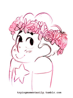 tryingmomentarily:  flower crown steven to go with the others