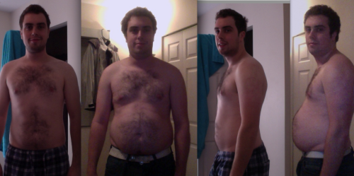 vangain:  Before 195lbs. After 218lbs. 01/01/13 