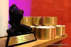 BEST BONDAGE WEBSITE AWARD!!!Love this trophy for http://www.aliceinbondageland.com