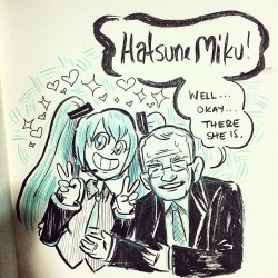 detectivetoony:  David Letterman and the anime waifu. #inktober